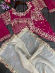 FANCY GOLD CRUSH EMBROIDERY THREAD SEQUENCE WORK TOP LEHENGA WITH JACKET PARTY WEAR WHOLESALE PRICE ETHNIC GARMENT (7)