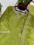 FANCY JIMMY CHOO SILK EMBROIDERY SEQUENCE WORK TOP PALAZZO WITH DUPATTA FESTIVE WEAR WHOLESLAE PRICE ETHNIC GARMENT (2)
