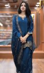 FANCY JIMMY CHOO SILK EMBROIDERY SEQUENCE WORK TOP PALAZZO WITH DUPATTA PARTY WEAR WHOLESALE PRICE ETHNIC GARMENT (3)