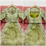 FANCY JIMMY CHOO THREAD SEQUENCE WORK SAREE WITH UNSTITCHED BLOUSE PARTY WEAR WHOLESALE PRICE ETHNIC GARMENT (9)