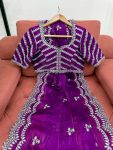 FANCY JIMMY CHOO THREAD SEQUENCE WORK SAREE WITH UNSTITCHED BLOUSE PARTY WEAR WHOLESALE PRICE ETHNIC GARMENT(27)