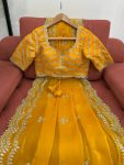 FANCY JIMMY CHOO THREAD SEQUENCE WORK SAREE WITH UNSTITCHED BLOUSE PARTY WEAR WHOLESALE PRICE ETHNIC GARMENT(18)