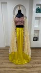 FANCY KASTURI SILK PLAIN LEHENGA WITH FOIL MIRROR WORK AND THREAD WORK CHOLI AND SHRUG PARTY WEAR WHOLESALE PRICE ETHNIC GARMENT (3)