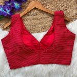 FANCY KATHA COTTON V NECK SLEEVELESS STITCHED BLOUSE PARTY WEAR WHOLESALE PRICE ETHNIC GARMENT (10)