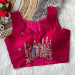 FANCY MASAKALI EMBROIDERY MULTI THREAD NIDDLE WORK READY TO WEAR STITCHED BLOUSE PARTY WEAR WHOLESALE PRICE ETHNIC GARMENT (8)