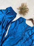 FANCY MOSS SATIN SILK PLAIN PEARL BUTTON WORK TOP PATIYALA WITH DUPATTA FESTIVE WEAR WHOLESALE PRICE ETHNIC GARMENT (2)-Photoroom