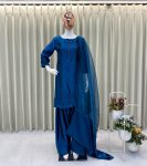FANCY MOSS SATIN SILK PLAIN PEARL BUTTON WORK TOP PATIYALA WITH DUPATTA FESTIVE WEAR WHOLESALE PRICE ETHNIC GARMENT (2)-Photoroom