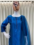 FANCY MOSS SATIN SILK PLAIN PEARL BUTTON WORK TOP PATIYALA WITH DUPATTA FESTIVE WEAR WHOLESALE PRICE ETHNIC GARMENT (2)-Photoroom