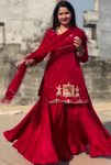FANCY NATURAL CREPE EMBROIDERY SEQUENCE HANDWORK TOP LEHENGA WITH DUPATTA PARTY WEAR WHOLESALE PRICE ETHNIC GARMENT (3)