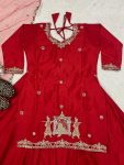 FANCY NATURAL CREPE EMBROIDERY SEQUENCE HANDWORK TOP LEHENGA WITH DUPATTA PARTY WEAR WHOLESALE PRICE ETHNIC GARMENT (3)