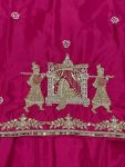FANCY NATURAL CREPE EMBROIDERY SEQUENCE HANDWORK TOP LEHENGA WITH DUPATTA WEDDING WEAR WHOLESALE PRICE ETHNIC GARMENT (3)