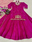 FANCY NATURAL CREPE EMBROIDERY SEQUENCE HANDWORK TOP LEHENGA WITH DUPATTA WEDDING WEAR WHOLESALE PRICE ETHNIC GARMENT (3)