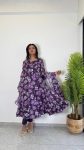 FANCY ORGANZA FLORAL PRINTED ANARKALI GOWN BOTTOM WITH DUPATTA PARTY WEAR WHOLESALE PRICE ETHNIC GARMENT (7)