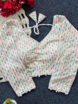 FANCY PURE KHADI EMBROIDERY WORK STITCHED BLOUSE PARTY WEAR WHOLESALE PRICE ERHNIC GARMENT (11)