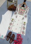FANCY RAYON EMBROIDERY WORK KURTI PALAZZO SET PARTY WEAR WHOLESALE PRICE ETHNIC GARMENT (7)