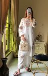 FANCY RAYON EMBROIDERY WORK KURTI PALAZZO SET PARTY WEAR WHOLESALE PRICE ETHNIC GARMENT (7)