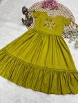 FANCY RAYON SLUB EMBROIDERY AND PATTERN WORK ONEPIECE PARTY WEAR WHOLESALE PRICE ETHNIC GARMENT (4)