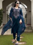 FANCY ROMAN EMBROIDERY WORK TOP BOTTOM WITH DUPATTA FESTIVE WEAR WHOLESALE PRICE ETHNIC GARMENT (3)