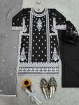 FANCY ROMAN SILK CHINE STITCH THREAD WORK TOP BOTTOM WITH DUPATTA PARTY WEAR WHOLESALE PRICE ETHNIC GARMENT (4)
