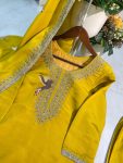FANCY ROMAN SILK CODING SEQUENCE EMBROIDERY WORK TOP BOTTOM WITH DUPATTA PARTY WEAR WHOLESALE PRICE ETHNIC GARMENT (4)