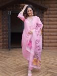 FANCY ROMAN SILK EMBROIDERY WITH SEQUENCE WORK TOP BOTTOM WITH DUPATTA FESTIVE WEAR WHOLESALE PRICE ETHNIC GARMENT (4)