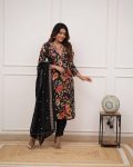 FANCY RUSSIAN SILK SEQUENCE CODING EMBROIDERY WORK TOP BOTTOM WITH DUPATTA PARTY WEAR WHOLESALE PRICE ETHNIC GARMENT (10)