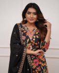 FANCY RUSSIAN SILK SEQUENCE CODING EMBROIDERY WORK TOP BOTTOM WITH DUPATTA PARTY WEAR WHOLESALE PRICE ETHNIC GARMENT (10)