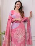 FANCY SCHIFFLI LINEN COTTON PRINT WITH HAND EMBROIDERY AND ZARI WEAVING WORK TOP BOTTOM WITH DUPATTA FESTIVE WEAR WHOLESALE PRICE ETHNIC GARMENT (3)
