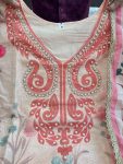 FANCY SHIFLI LINEN COTTON PRINTED MOTI WORK TOP BOTTOM WITH DUPATTA PARTY WEAR WHOLESALE PRICE ETHNIC GARMENT (4)