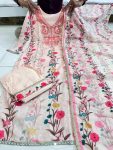 FANCY SHIFLI LINEN COTTON PRINTED MOTI WORK TOP BOTTOM WITH DUPATTA PARTY WEAR WHOLESALE PRICE ETHNIC GARMENT (4)
