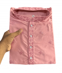 FANCY SOFT COTTON THREAD SEQUENCE WORK MEN'S KURTA PAYJAMA PINK