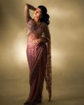 FANCY SOFT NET THREAD SEQUENCE WORK SAREE WITH UNSTITCHED BLOUSE PARTY WEAR WHOLESALE PRICE ETHNIC GARMENT (3)