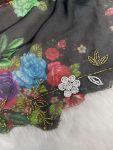 FANCY TABBY SILK PRINTED HAND WORK SAREE WITH UNSTITCHED BLOUSE PARTY WEAR WHOLESALE PRICE ETHNIC GARMENT (11)