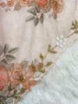 FANCY TABBY SILK PRINTED HAND WORK SAREE WITH UNSTITCHED BLOUSE PARTY WEAR WHOLESALE PRICE ETHNIC GARMENT (1)