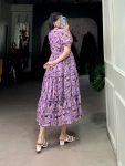 FANCY TABBY SILK PRINTED ONE PIECE PARTY WEAR WHOLESALE PRICE ETHNIC GARMENT (5)