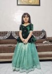 FANCY TISSUE SILK DIAMOND AND HEAVY SILVER ZARI BORDER WORK KID’S TOP LEHENGA FESTIVE WEAR WHOLESALE PRICE ETHNIC GARMENT (4)