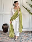 FANCY VISCOSE BLEND SEQUENCE CODING EMBROIDERY WORK TOP BOTTOM WITH DUPATTA FESTIVE WEAR WHOLESALE PRICE ETHNIC GARMENT (5)