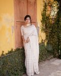 FASHIONABLE BANARASI SOFT SILK GOLD ZARI WEAVING WORK SAREE WITH UNSTITCHED BLOUSE FESTIVAL WEAR WHOLESALE PRICE ETHNIC GARMENT (2)