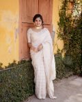 FASHIONABLE BANARASI SOFT SILK GOLD ZARI WEAVING WORK SAREE WITH UNSTITCHED OFF WHITE