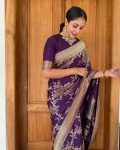 FASHIONABLE BANARASI SOFT SILK ZARI WEAVING WORK SAREE WITH UNSTITCHED BLOUSE PARTY WEAR WHOLESALE PRICE ETHNIC GARMENT (9)