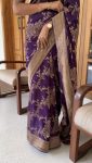 FASHIONABLE BANARASI SOFT SILK ZARI WEAVING WORK SAREE WITH UNSTITCHED BLOUSE PARTY WEAR WHOLESALE PRICE ETHNIC GARMENT (9)