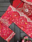FASHIONABLE CHINON EMBROIDERY CODING SEQUENCE GOLDEN RIBBON WORK LEHENGA CHOLI WITH JACKET PARTY WEAR WHOLESALE PRICE ETHNIC GARMENT (3)