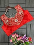 FASHIONABLE CHINON EMBROIDERY CODING SEQUENCE GOLDEN RIBBON WORK LEHENGA CHOLI WITH JACKET PARTY WEAR WHOLESALE PRICE ETHNIC GARMENT (3)