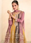 FASHIONABLE CHINON EMBROIDERY SEQUENCE WORK TOP PALAZZO WITH DUPATTA PARTY WEAR WHOLESALE PRICE ETHNIC GARMENT (3)