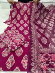 FASHIONABLE COTTON AJARAKH PRINTED TOP BOTTOM WITH DUPATTA PARTY WEAR WHOLESALE PRICE ETHNIC GARMENT (4)