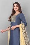 FASHIONABLE COTTON EMBROIDERY LACE WORK TOP BOTTOM WITH DUPATTA PARTY WEAR WHOLESALE PRICE ETHNIC GARMENT (3)