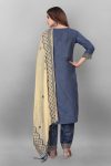 FASHIONABLE COTTON EMBROIDERY LACE WORK TOP BOTTOM WITH DUPATTA PARTY WEAR WHOLESALE PRICE ETHNIC GARMENT (3)