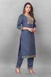 FASHIONABLE COTTON EMBROIDERY LACE WORK TOP BOTTOM WITH DUPATTA PARTY WEAR WHOLESALE PRICE ETHNIC GARMENT (3)