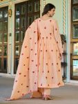 FASHIONABLE COTTON THREAD WEMBROIDERY WORK ANARKALI GOWN BOTTOM WITH DUPATTA PARTY WEAR WHOLESALE PRICE ETHNIC GARMENT (7)
