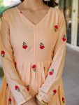 FASHIONABLE COTTON THREAD WEMBROIDERY WORK ANARKALI GOWN BOTTOM WITH DUPATTA PARTY WEAR WHOLESALE PRICE ETHNIC GARMENT (7)